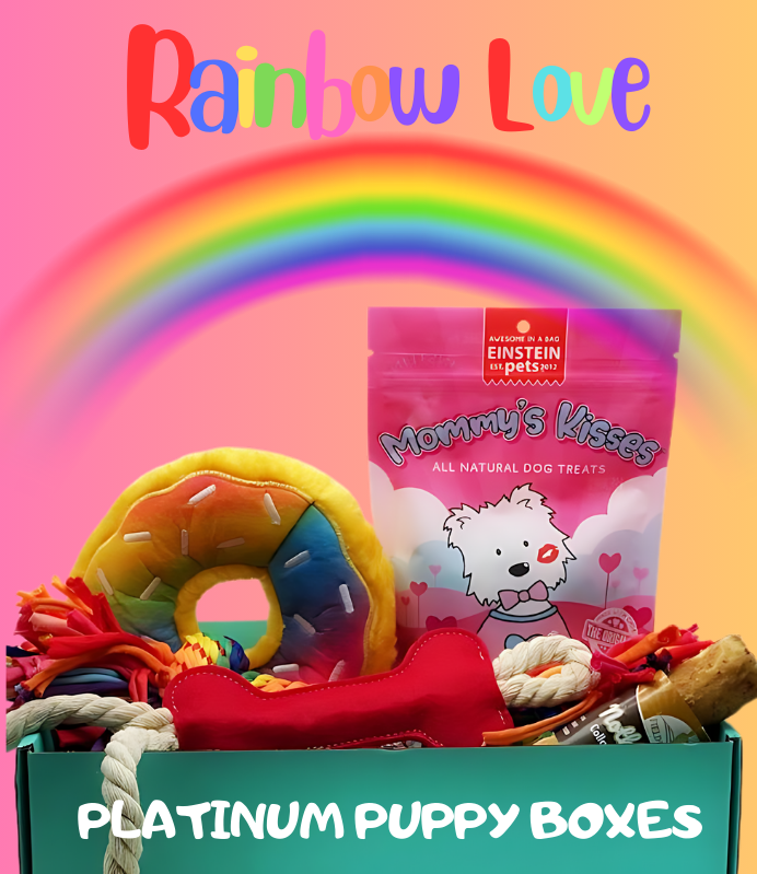 Rainbow Love. Platinum Puppy Boxes.
