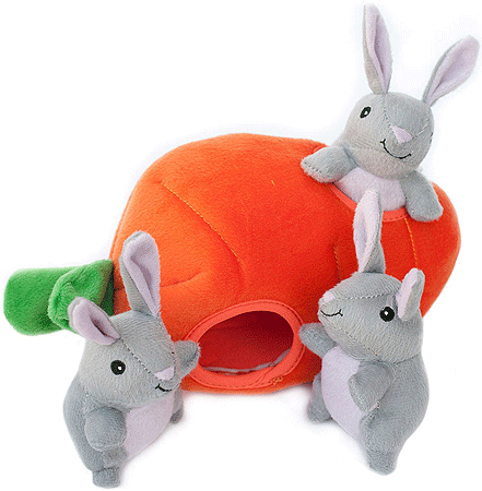 ZIPPYPAWS Zippy Burrow Bunny 'n Carrot